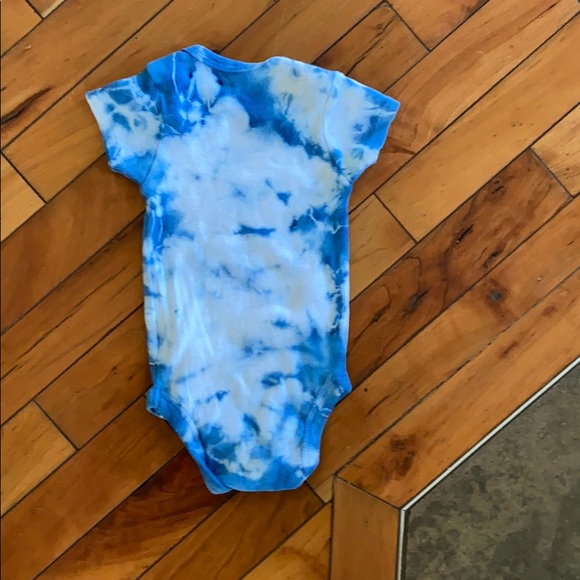 Tyed Custom Blue Baby Onesie - Picture 2 of 2